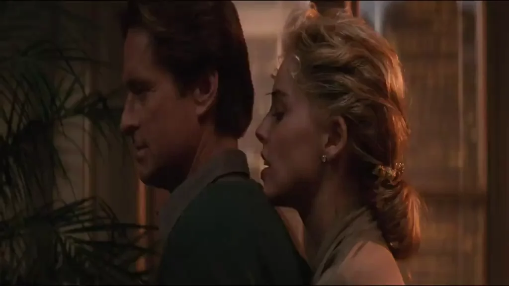 Sharon Stone's Big Erect Nipples Tease in Basic Instinct 🔥🍒