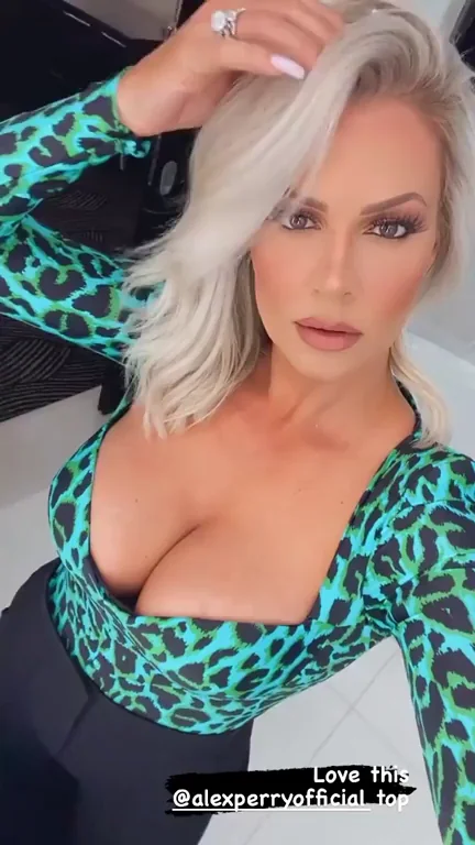 Maryse Ouellet Teases Her Massive Tits in Leopard Bodysuit 🔥🍒