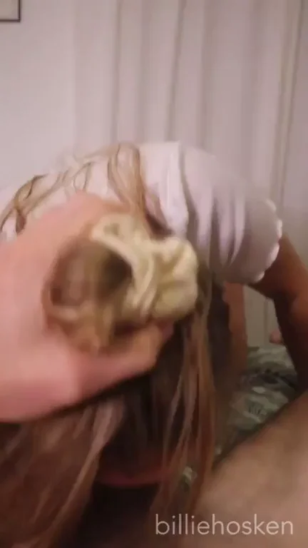I love when daddy pushes my head down