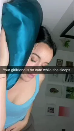 Your girlfriend is so cute while she sleeps