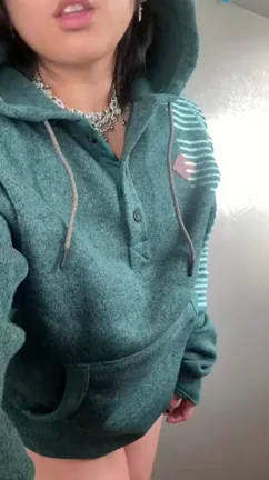 Saturday Tease: Hoodie Strip & Titties Out in Tight Boxer Briefs