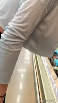 Grocery Store Melon Tease: Massive Tits Spill Out in Aisle 14 [GIF]