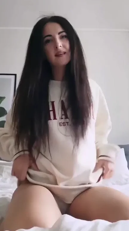 Horny Little Slut Warns Daddy: Might Pounce on Your Cock Anytime!