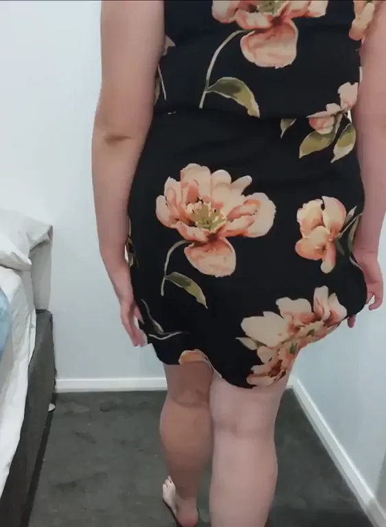 Just a booty reveal without any underwear 😁˜