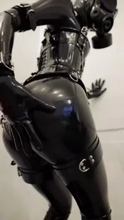 Totally locked up rubberdoll