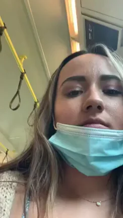 Public Train Tease: Fuck Me Masked? 😈🚂💦