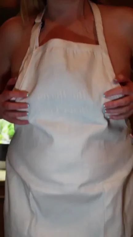 Apron Slut Practicing Her Breedable Pussy Skills