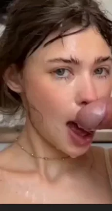 obedient girlfriend gets her face fucked rough