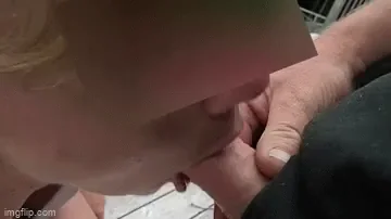 Sucking my hubby on my knees!