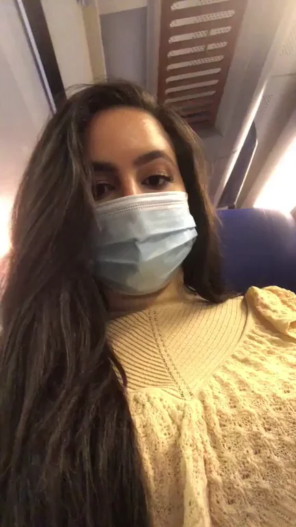 Train Tease: What Would You Do Seeing My Massive Tits? 😈🍈🍈
