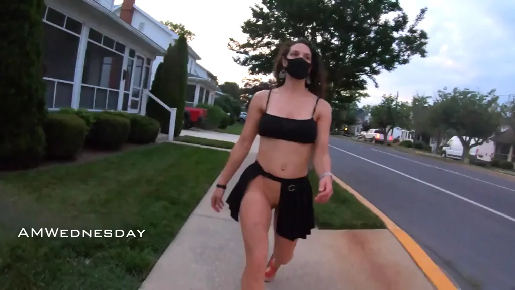 Starting a Slutty New Fashion Trend with Public Flashing