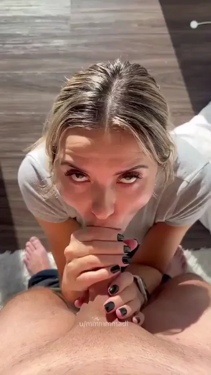 POV Slut Begs for Cum Facial Before Grocery Run 😈💦