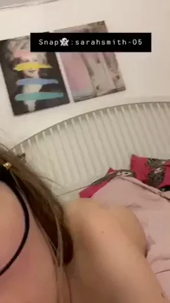 Snapchat Slut Teases Face-Sitting with Her Massive Tattooed Ass