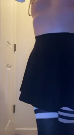 Petite Slut Craves Thick Cock Between Thighs in Lingerie Tease
