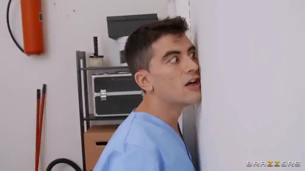 Nurse Angel Wicky's Jaw Drops at Massive Glory Hole Cock! 🍆🔥