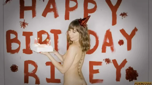 Riley Reid's Birthday Cumslut Bash: Petite Slut Gets Messy!