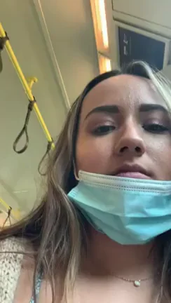 Exposing My Juicy Tits & Wet Pussy on the Bus Ride 😈🚌💦