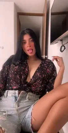 Work Got Me Horny AF 😈🍑 Big Tits Tease in Ripped Shorts