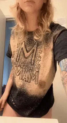 Milky Titty Drop: Blonde Slut Lifts and Drops Her Heavy Jugs