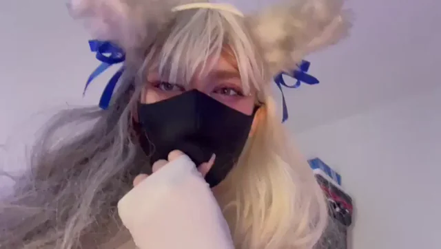 Cosplay Slut Begs: Wanna Pound My Tight Teen Holes All Night?