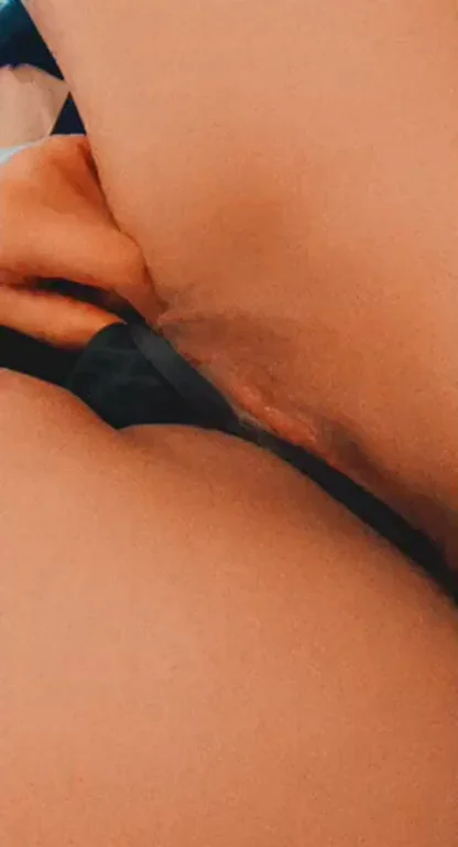 My creamy pussy soaked my g-string x [f]
