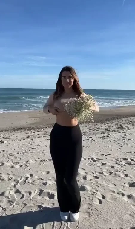 Scaring Families Away with Beach Tit Flash 😈🌊