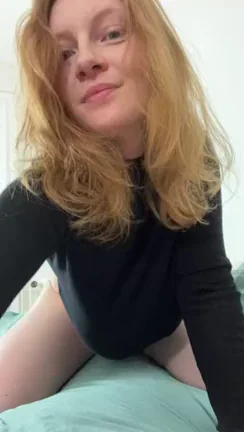 Surprise! 😈 Busty Redhead Slut Waiting on Your Bed 🛏️💦
