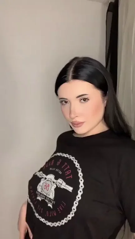 Pierced Nipple Tease: Legal Teen's Slutty Reveal
