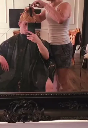 I got a haircut and then let my barber fuck me (ftm)