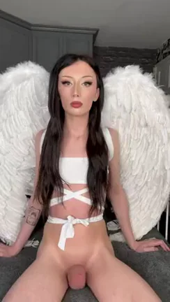 Can I put my soft angel wand in your mouth and let it grow ?🤭🤭👆¼
