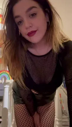 Little Tease in Fishnets 😈🍑