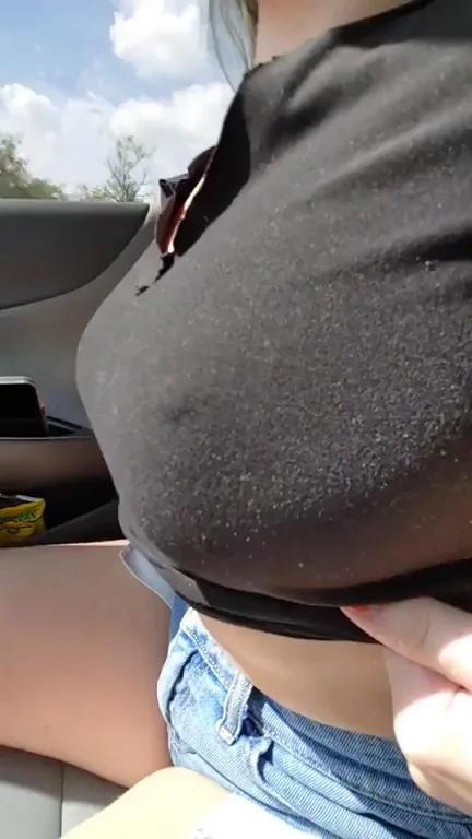 All My Juicy Titties for You in the Car 🚗💦 [F]