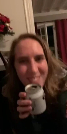 Drunk Study Slut Chugs Beer Then Gags on Thick Cock 💦🍻👅