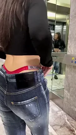 POV : we're in the elevator together and i start taking off my clothes