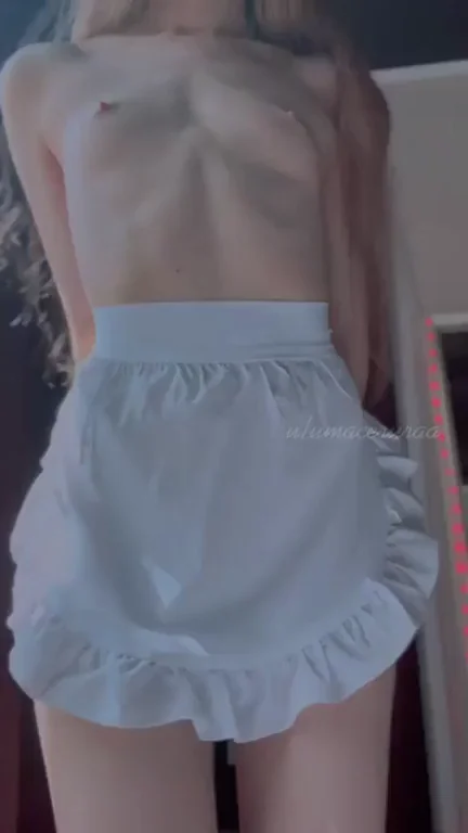 Petite AA-Cup Maid Teases: 'Guys Dig Big Tits, But Hope Ya Like Mine!'