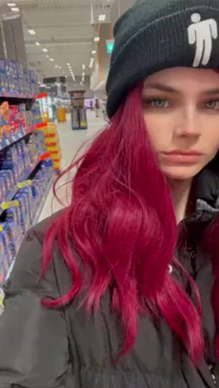 See how many people are behind me haha... hopefully no one saw me massaging my teen tits while shopping... risky stuff makes me so horny