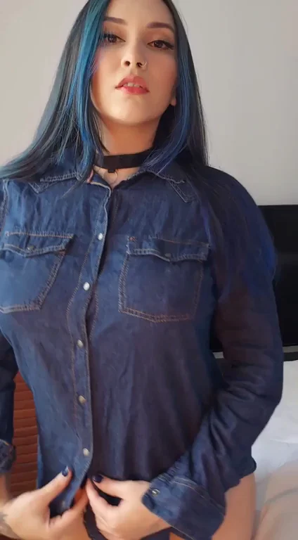 Perfect Spot to Bury Your Face in Big Tiddy Goth GF's Cleavage 😈💦