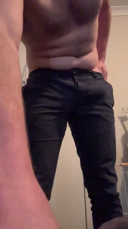 First Thing After Work: Dropping Trousers & Stroking My Thick Cock 😈🍆