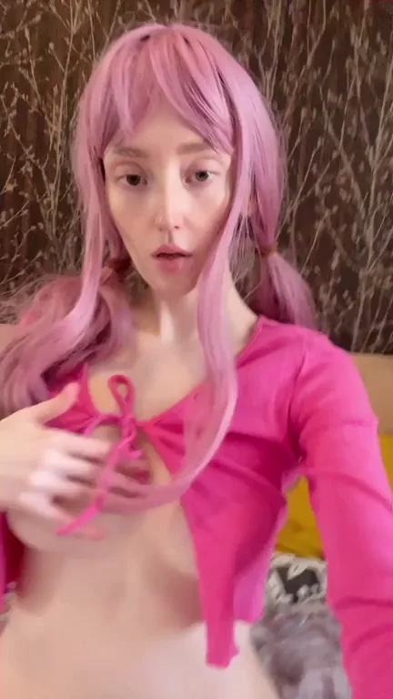 Midnight Tease from Your Pink-Haired Neighbor Slut 😈💋