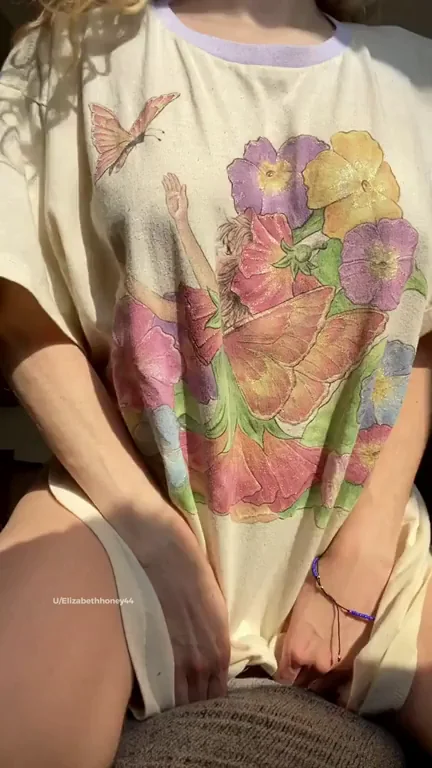 Titty drop for the neighbors passing by