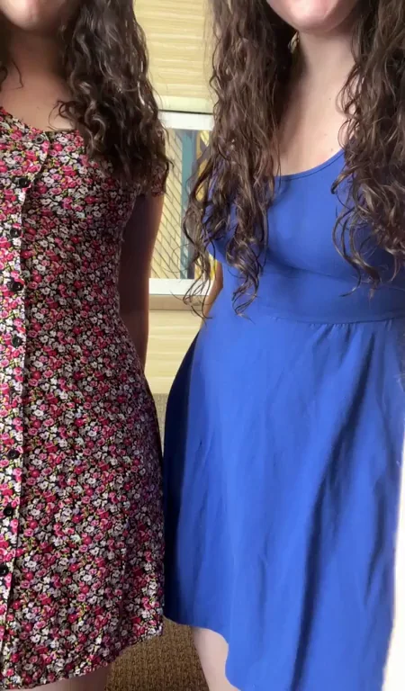 the only thing better than one girl flashing in a sundress is..