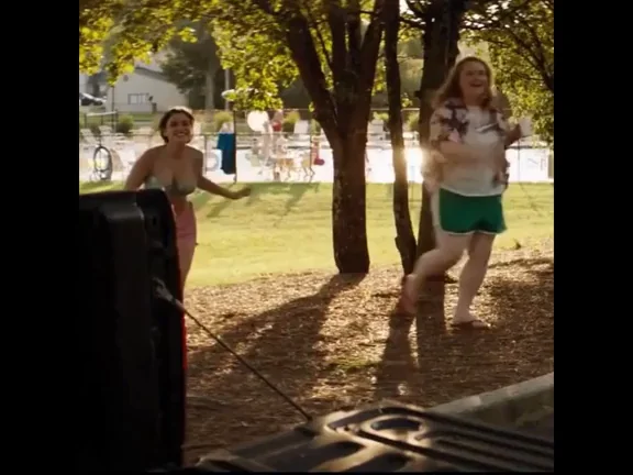 Odeya Rush Bikini Tits Jiggling in the Park