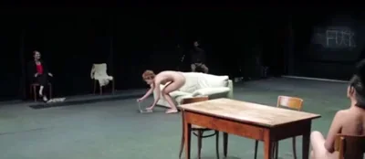 Actress Rebecca Balestra masturbating in stage play “Provocation”
