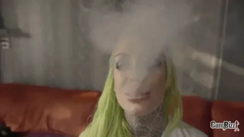 Trashy English soccer slut smokes and plays with herself