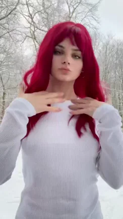 See how hard my nipples are... I really need someone to warm up my tits out here, hope you don't mind