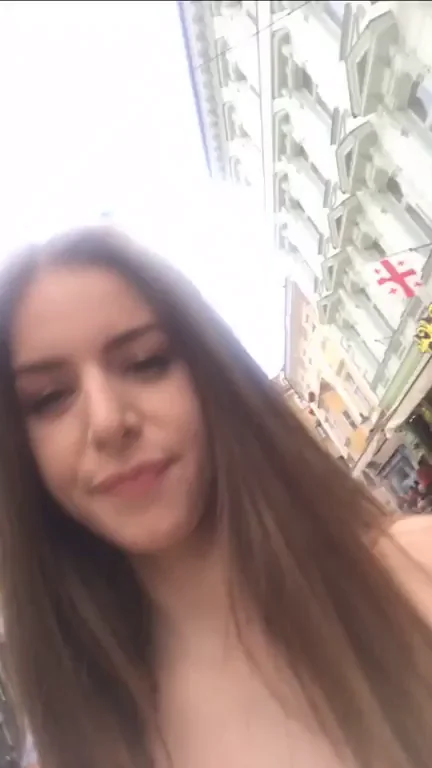 🔥 Nude Slut Strutting Her Perfect Ass in Public 😈