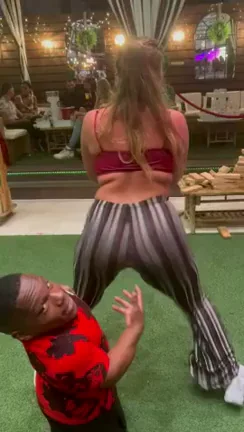 🍑 Thick White BBW Shakes Massive Ass on Tiny Black Dude's Face! 🔥