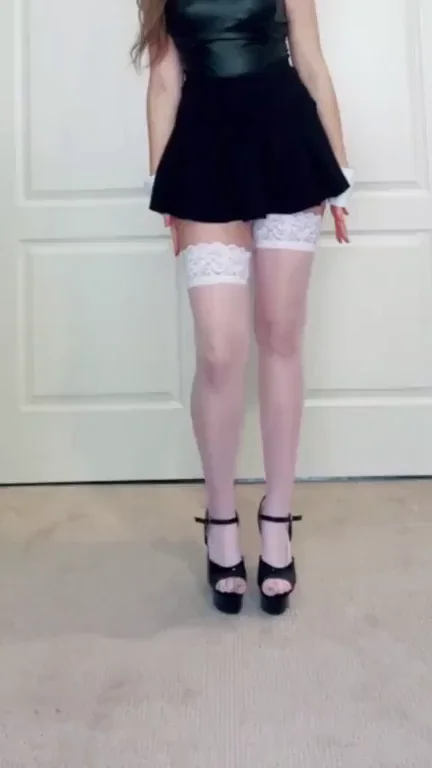 Slutty Bunny Babe Tease in Thigh Highs 🔥🐰