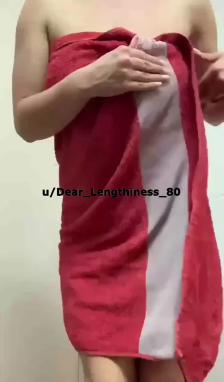Lemme get rid of this towel quickly