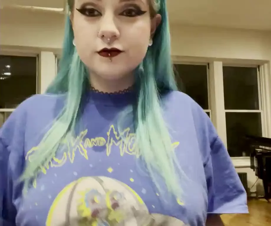 Goth Nerd's Epic Titty Drop from Sailor Moon Shirt